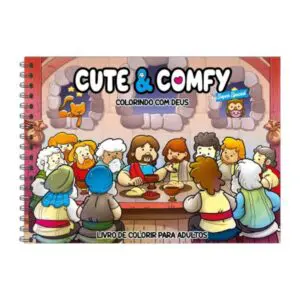 Livro para Colorir Estilo Bobbie Goods Cute & Comfy Colorindo com Deus + 1 Caneta Touch Ponta Dupla Grátis - Imagem 3