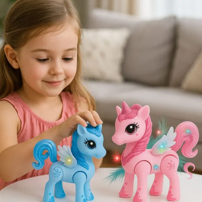 Raibown Unicornio com Luz e Som em Plástico Brinquedo-Toys - Imagem 2