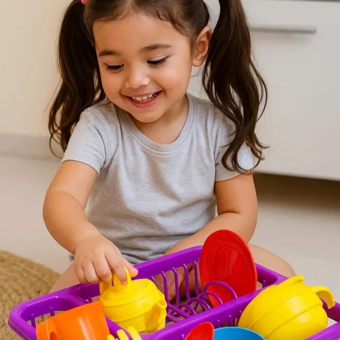 Brinquedo Escorredor de Louça com 12peças-DivPlast - Imagem 2