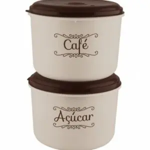 Conjunto 2 Potes Redondo Altos de Mantimentos 2l-Giplás