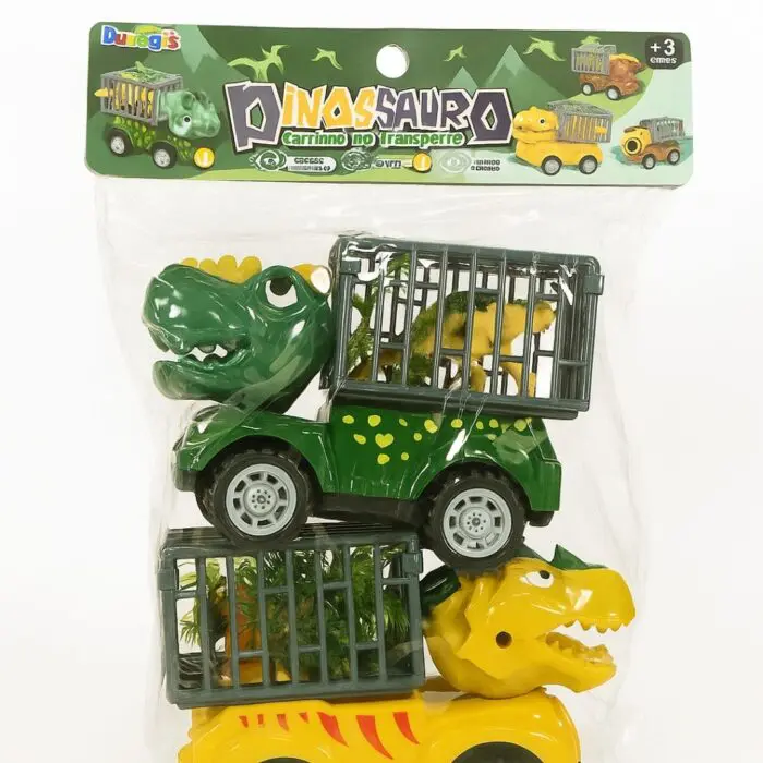 Kit Veiculos com Dinossauros Brinquedos-Toys - Imagem 1