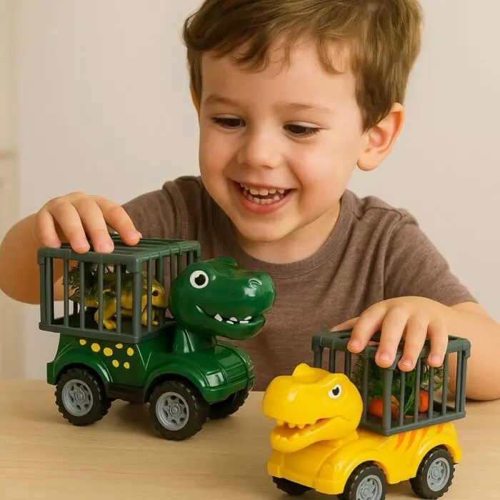 Kit Veiculos com Dinossauros Brinquedos-Toys - Imagem 2