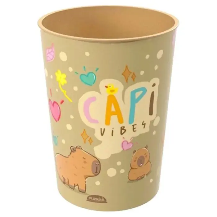 Copo Capivara Infantil de Plástico 320ml-Plasútil - Imagem 1