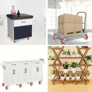 Kit de Rodizio Giratório Preto com 2Un-startools - Imagem 2