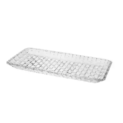 Prato de Vidro Argyle 25X13cm-Em Casa Tem Glass