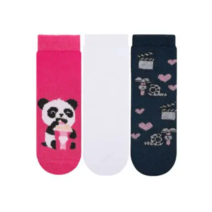 Kit 3 Pares de Meia Soquete Infantil 27-30-Cia da Meia