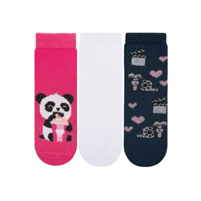 Kit 3 Pares de Meia Soquete Infantil 27-30-Cia da Meia - Imagem 1