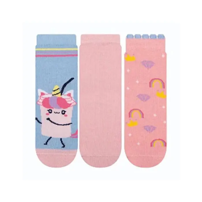 Kit 3 Pares de Meia Soquete Infantil G 31a34-Cia da Meia - Imagem 1