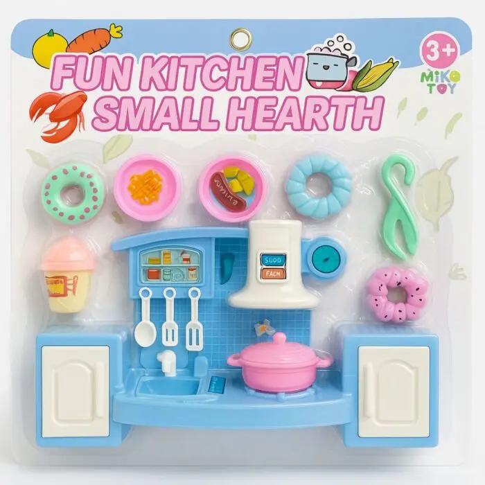Brinquedo Hora de Cozinhar Cozinha Fun Kitchen Small Hearth-Miki Toy - Imagem 1