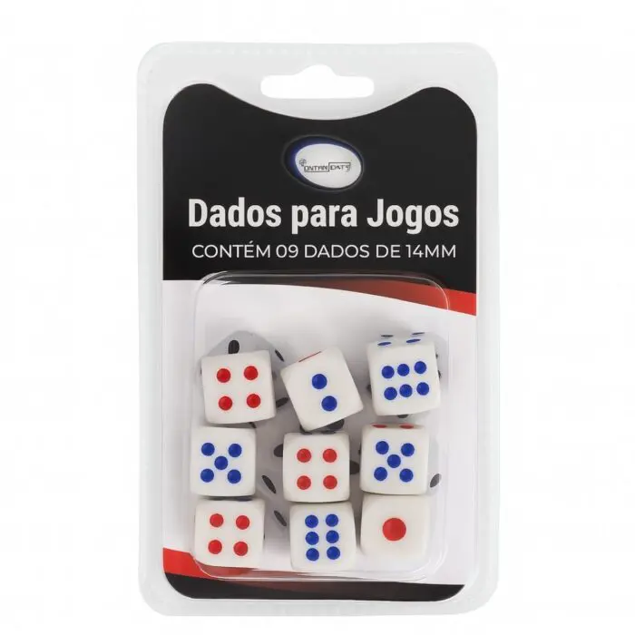 Kit Dados para jogos de Plástico-Interponte - Imagem 1