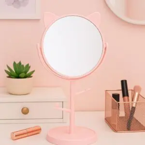 Espelho de Mesa Gatinho 5' com Pente com Moldura-Interponte - Imagem 2
