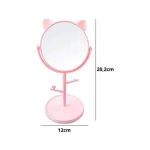 Espelho de Mesa Gatinho 5' com Pente com Moldura-Interponte - Imagem 3