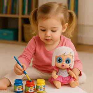 Boneca Litter Dolls Glitter Pinta e Repinta - Diver Toys - Imagem 2