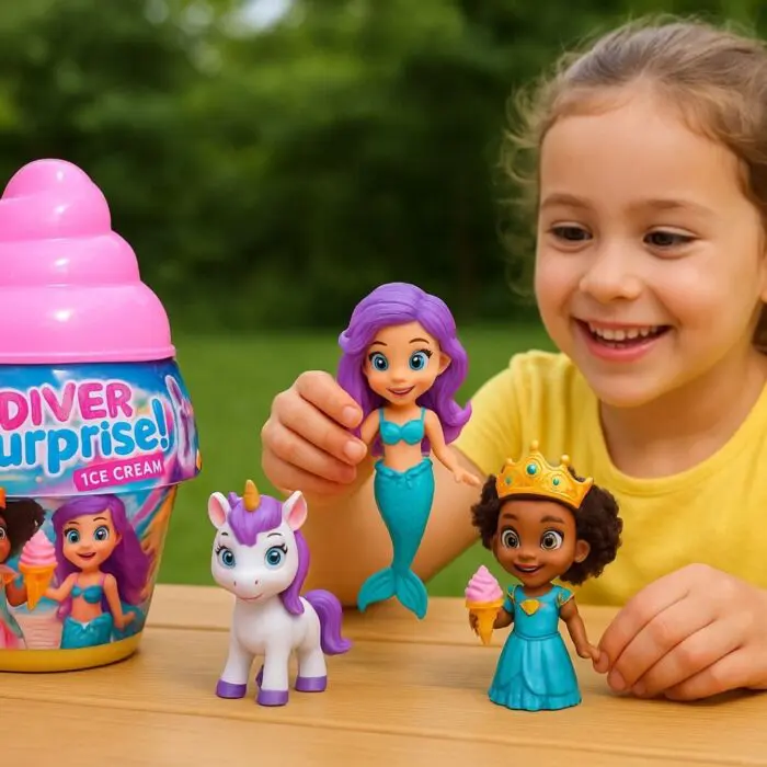 Diver Surprise Ice Cream Bonecas e Animais-Diver Toys - Imagem 2