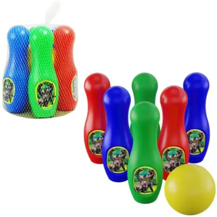 Boliche Dinossauros 6 Pinos e 1 Bola-Ggb Brinquedos - Imagem 3