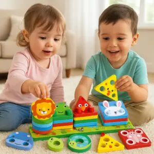 Formas Geométricas Animais 7x7cm-Ggb Brinquedos - Imagem 2