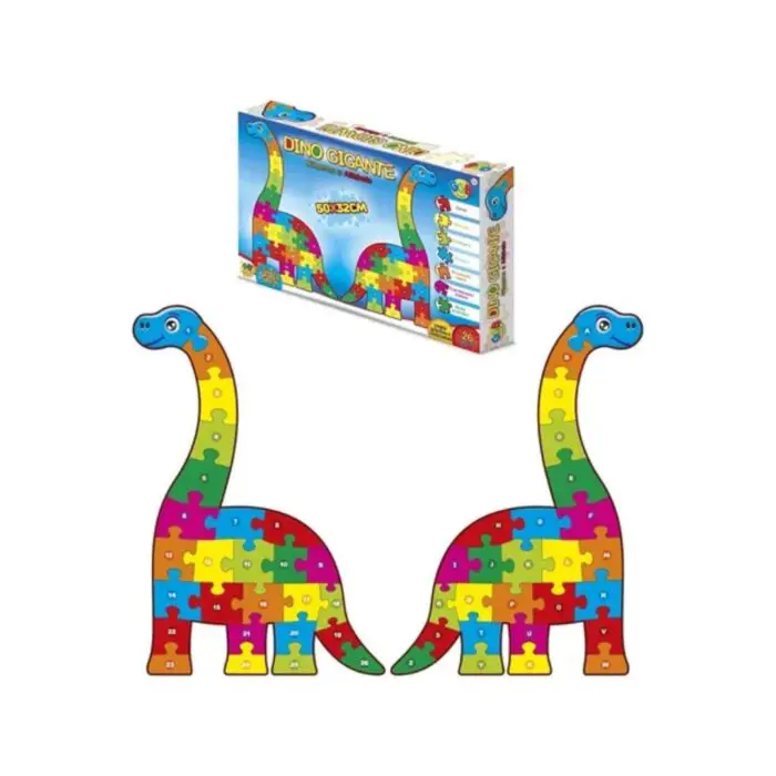 Dino Gicante Número e Alfabeto 50x32cm 26 Peças-Ggb Brinquedos - Imagem 3