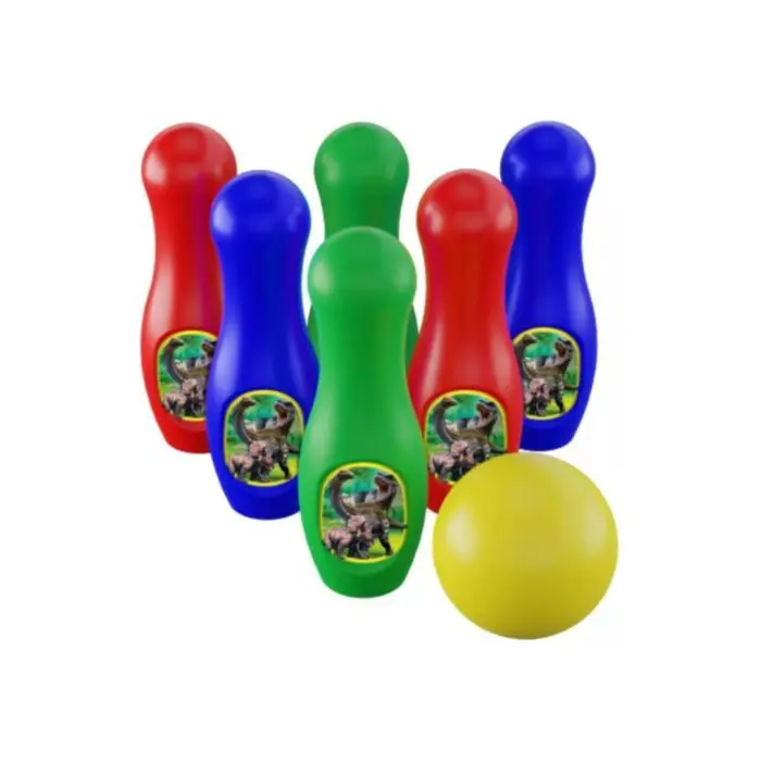 Boliche Dinossauros 6 Pinos e 1 Bola-Ggb Brinquedos - Imagem 1