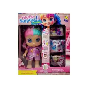 Boneca com Acessórios Surpresa Festa do Pijama Diver Surprise - Diver Toys