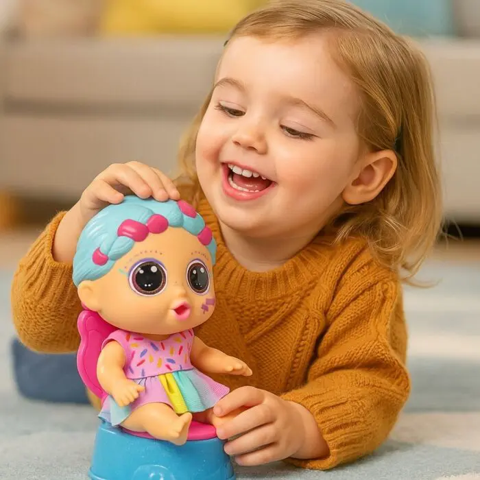 Little Dolls Faz Xixi Glitter Privadinha-Diver Toys - Imagem 2