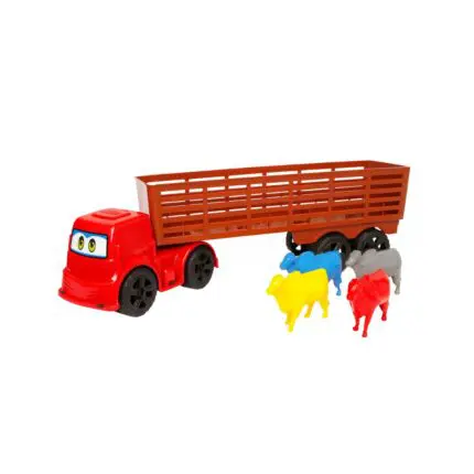 Carreta Boiadeiro com 4 Boi-Ggb Brinquedos