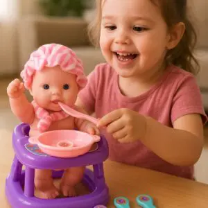 Boneca de Plástico 1 Conjunto com 5 Peças-Jr Toys - Imagem 2