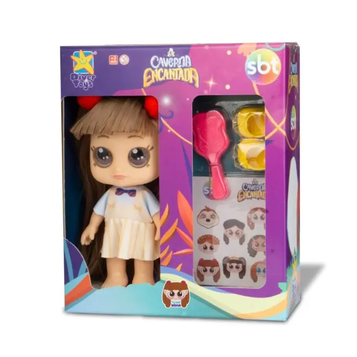 Boneca com Acessórios Caverna Encantada Nina - Diver Toys - Imagem 1