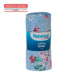 Colcha Basic Estampada 1,80x2,15m 100% Poliéster 1 Unidade Casal Sortido - Panosul - Imagem 3