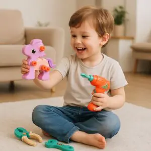 Brinquedo Kit de Ferramentas Monta-Desmonta de Plástico com 12 Peças Super Mec Construtor - JR Toys - Imagem 2