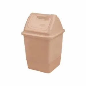 Lixeira Quadrada com Basculante de Plástico 3,6L Sortida - Giplás