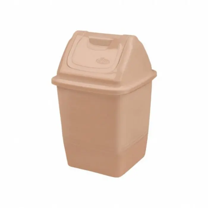 Lixeira Quadrada com Basculante de Plástico 3,6L Sortida - Giplás - Imagem 1