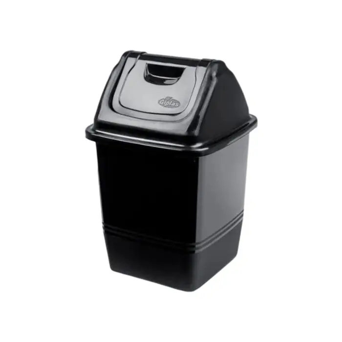 Lixeira Quadrada com Basculante de Plástico 3,6L Sortida - Giplás - Imagem 4
