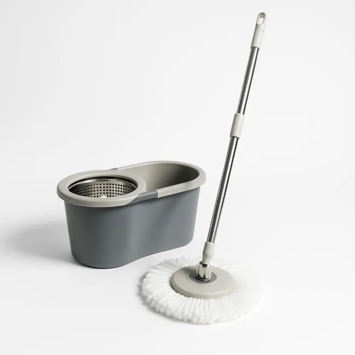 Rodo Mop Giratório de 8 Litros com Centrifuga de Alumínio - CASAonze - Imagem 3