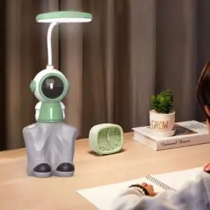 Luminária Recarregável USB com Porta Lápis e Apontador 31cm Sortido - Rio Tijucas - Imagem 2