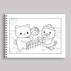 Livro para Colorir Estilo Bobbie Goods Cute & Comfy Esportes ao Ar Livre + 1 Caneta Touch Ponta Dupla Grátis - Imagem 4