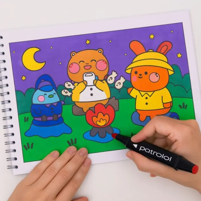 Livro para Colorir Estilo Bobbie Goods Cute & Comfy Momentos de Tranquilidade + 1 Caneta Touch Ponta Dupla Grátis - Imagem 2