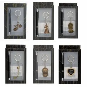Kit de Caneta com Chaveiro de Ferro para Presente Sortido - Interponte - Imagem 3