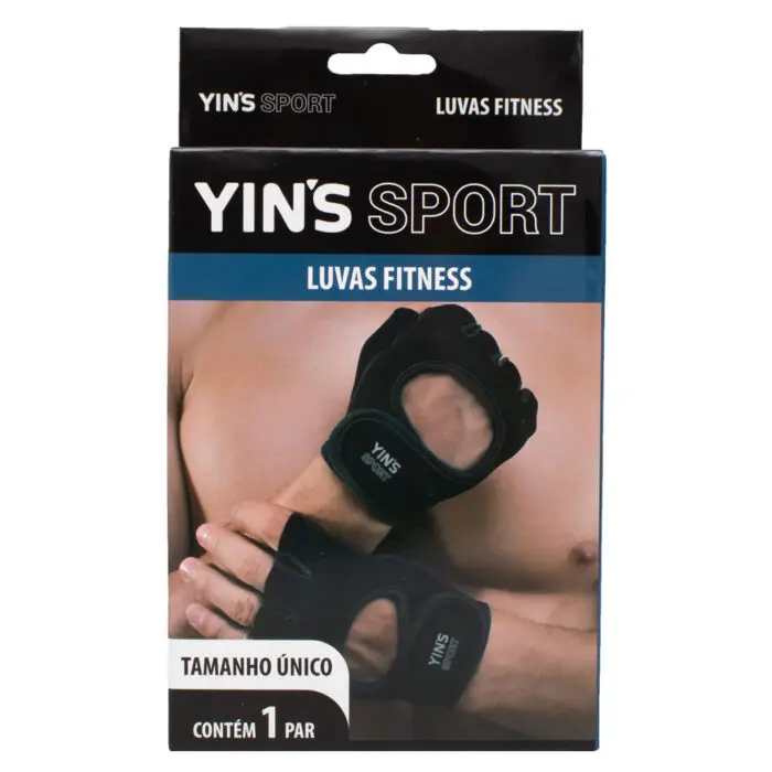 Luva Fitness Tamanho Único 1 Par - Yin's Sport - Imagem 1