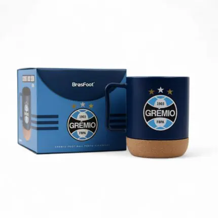 Caneca de Vidro 350ml Cork Times Grêmio - BrasFoot