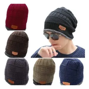 Gorro de Poliéster Felpudo Unissex Tamanho Único Adulto Sortido - JMD Import - Imagem 3