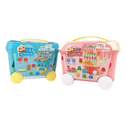 Brinquedo Carrinho de Lanche Sorvete 41 Peças-Miki Toy