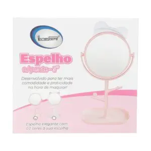Espelho de Mesa Gatinho 5' com Pente com Moldura-Interponte