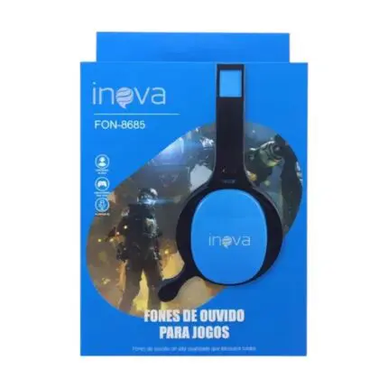 Fone De Ouvido Headset Gamer Com Microfone Ajustável Mp3 Modelo FON-8685 Sortido - Inova