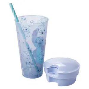 Copo 2 em 1 com Compartimento e Canudo Stitch 540ml - Plasútil - Imagem 7