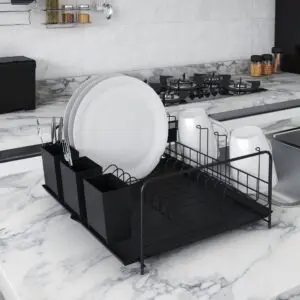 Escorredor Bali Com Bandeja e Porta Talher de Plástico - Stolf - Imagem 2
