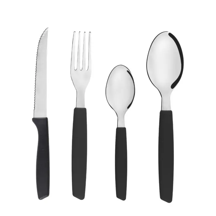 Jogo de Talheres de Aço Inox com Cabo de Plástico + Organizador 25 Peças Linha Color - Original Line - Imagem 3