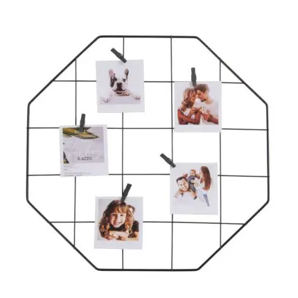 Mural de Fotos Decorativo Aramado com 6 Pregadores - Azzo