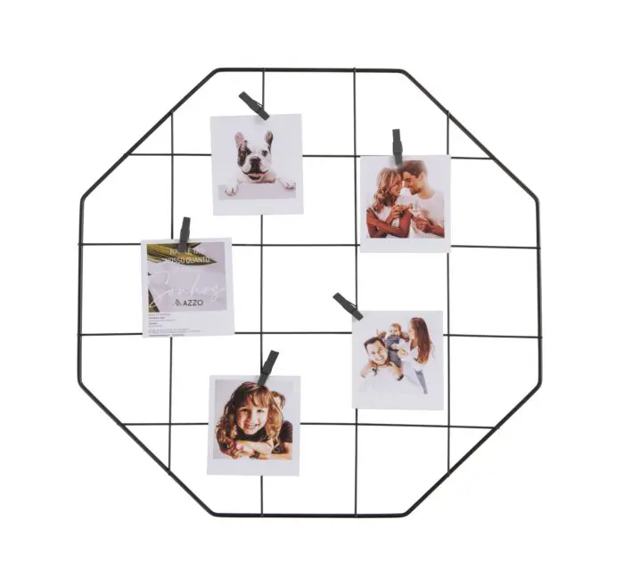 Mural de Fotos Decorativo Aramado com 6 Pregadores - Azzo - Imagem 1