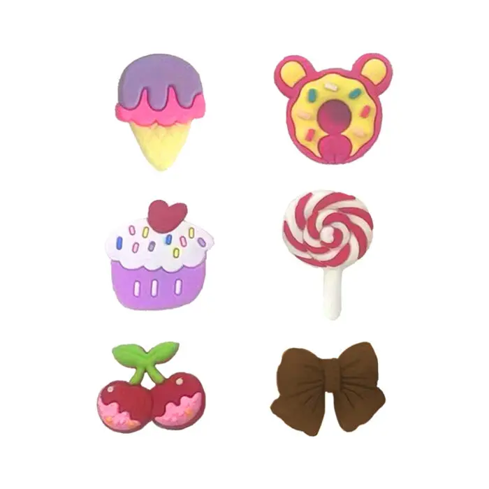 Cartela com 6 Unidades de Pins / Broche / Pingente para Estojo, Caderno e Crocs Picky Holic - Tris - Imagem 5