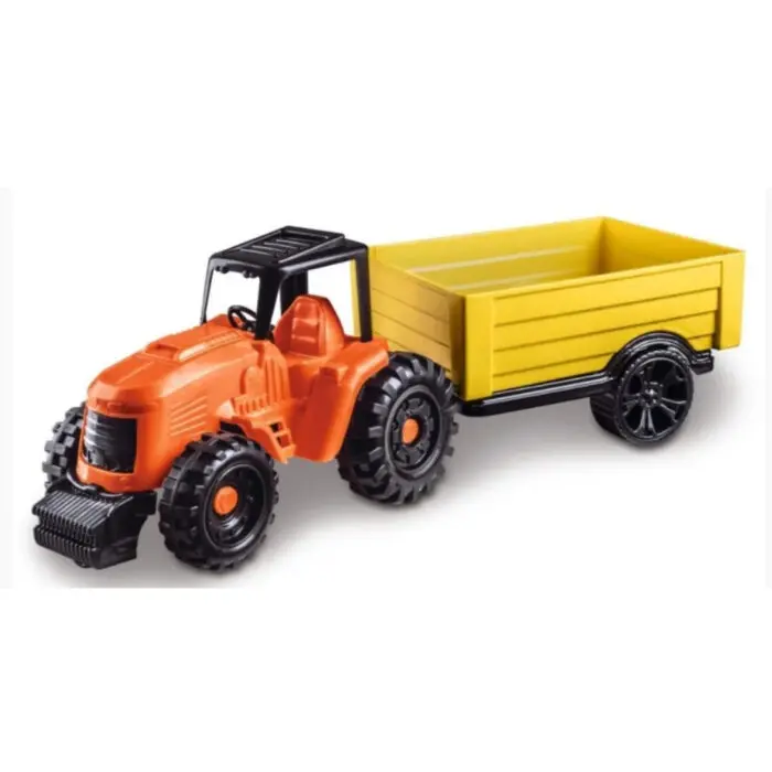 Brinquedo Trator com Carretinha + Ferramentas Works - Orange Toys - Imagem 2